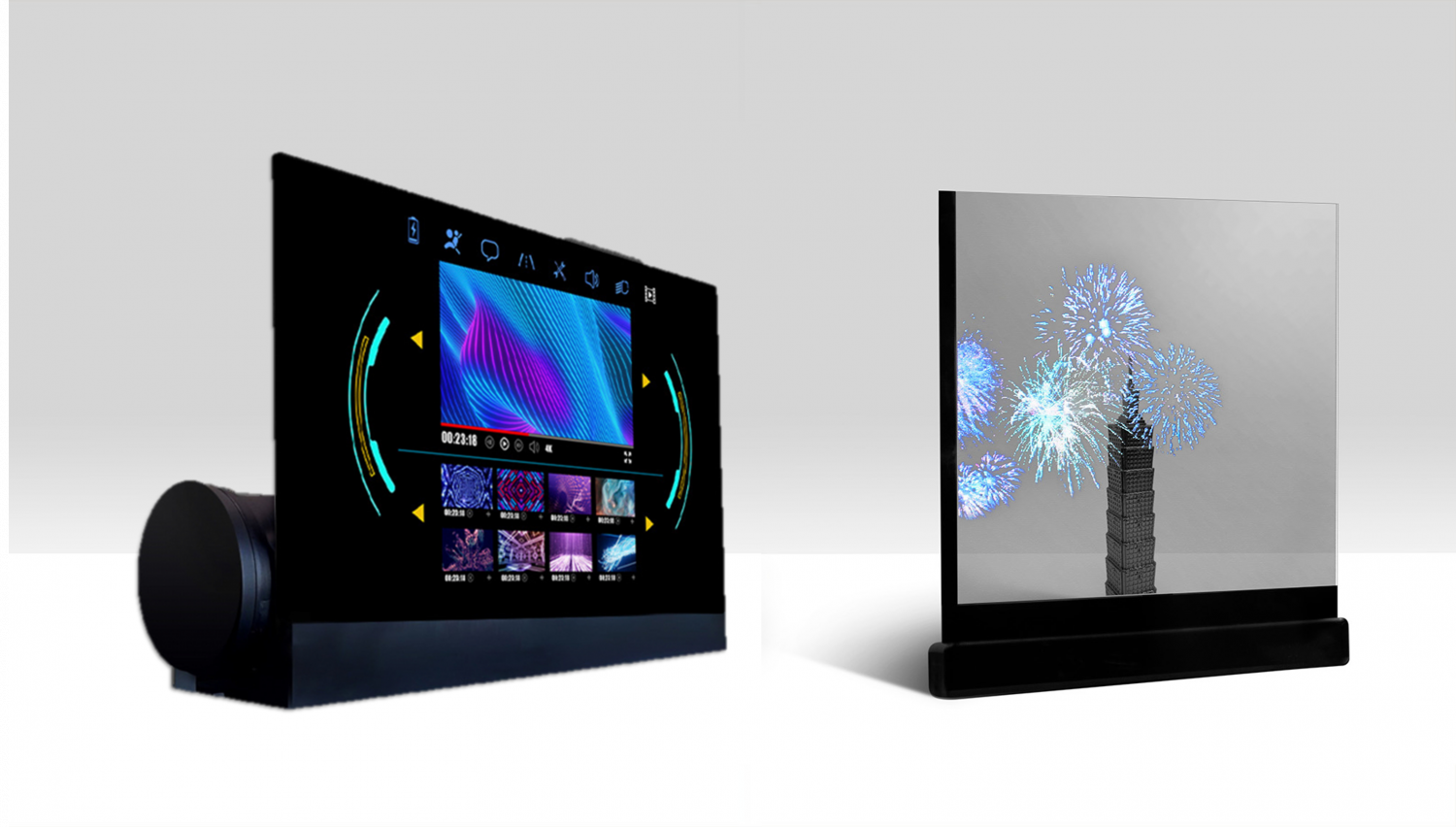 可卷式、折迭性、高透明